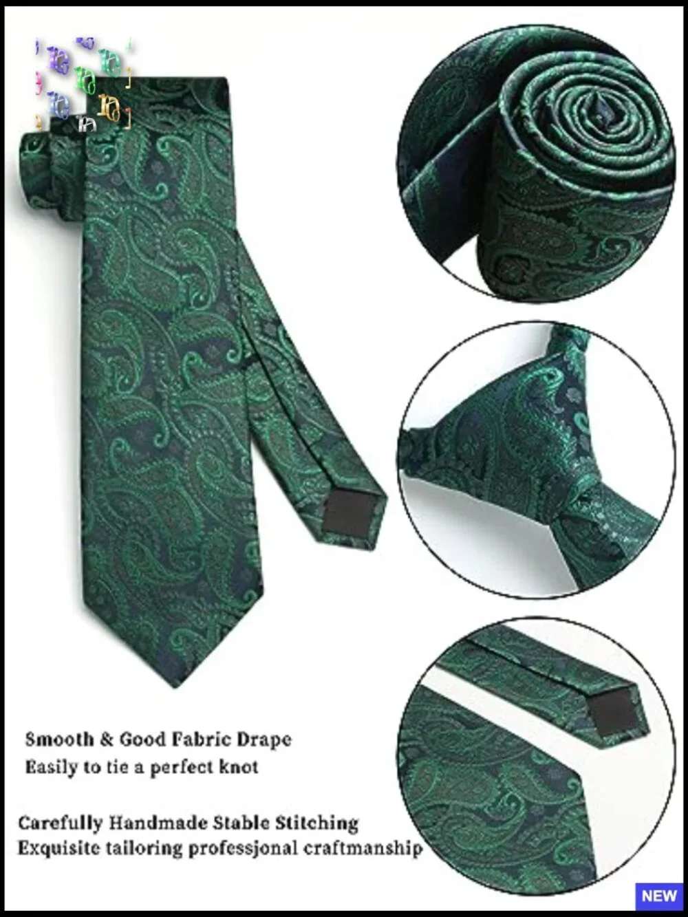 Microfiber Tie Set Formal Business Elegant Wedding Pocket Square Collection